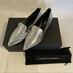 Nicholas Kirkwood Metallic Beya Loafers